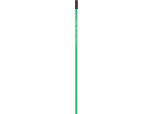 NKT Monteringskabel, PVC1G10 mm² H07V2-K grön/gul 450/750Vring, kabeldiameter 6,8 mm - (100 meter)