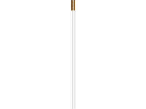 NKT Svagstrømsledning, PVC2x0,38mm² PVTU mærkefinne hvidspole, kabeldiameter 1,9x4,1mm - (100 meter)