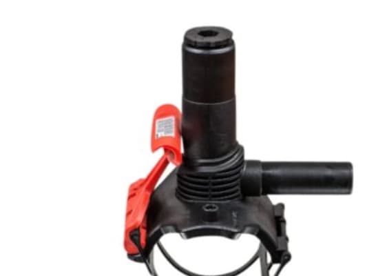 Trykanboring 110-63mm PN16 - DAA. med integreret bor. Frialen