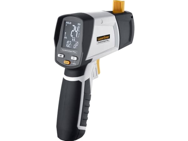 Laserliner CondenseSpot Plus, F, °C, -40 - 365 °C, Sort, Hvit, 1 °C, Rektangulær, AA