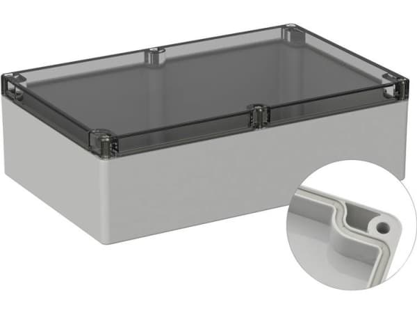 TRU COMPONENTS TC-9065576 #####Outdoor-Gehäuse 300 x 230 x 85 Polykarbonat Gråhvid (RAL 7035) 1 stk