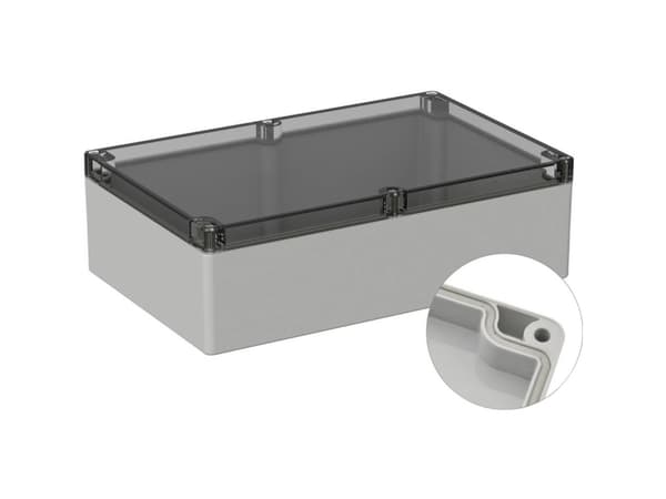 TRU COMPONENTS TC-9065576 #####Outdoor-Gehäuse 300 x 230 x 85 Polykarbonat Gråhvid (RAL 7035) 1 stk