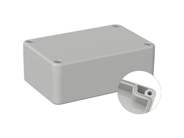 TRU COMPONENTS TC-9065596 Teollisuuskotelo 98 x 64 x 36,4 ABS Harmaa-valkoinen (RAL 7035) 1 kpl
