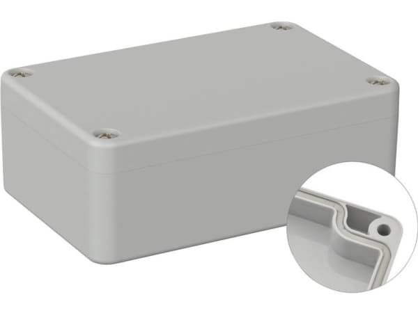 TRU COMPONENTS TC-9065596 Teollisuuskotelo 98 x 64 x 36,4 ABS Harmaa-valkoinen (RAL 7035) 1 kpl