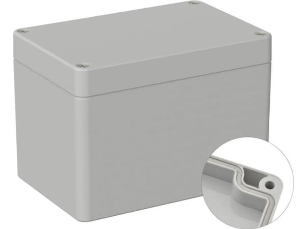 TRU COMPONENTS TC-9065648 Universalkabinetti 120 x 80 x 85 ABS Gråhvid (RAL 7035) 1 stk