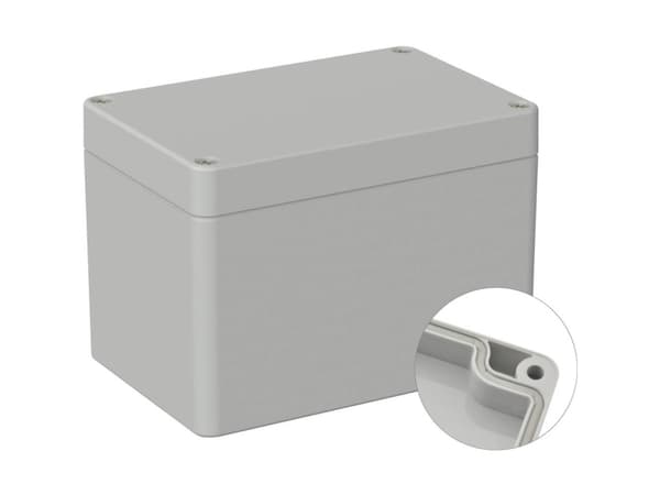TRU COMPONENTS TC-9065648 Universalkabinetti 120 x 80 x 85 ABS Gråhvid (RAL 7035) 1 stk