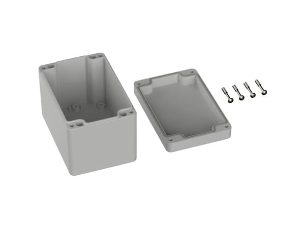 TRU COMPONENTS TC-9065648 Universalkabinetti 120 x 80 x 85 ABS Gråhvid (RAL 7035) 1 stk