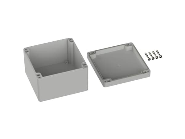 TRU COMPONENTS TC-9065652 Universalkabinetti 122 x 120 x 85 ABS Gråhvid (RAL 7035) 1 stk