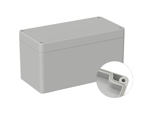 TRU COMPONENTS TC-9065664 Teollisuuskotelo 160 x 80 x 85 ABS Harmaanvalkoinen (RAL 7035) 1 kpl