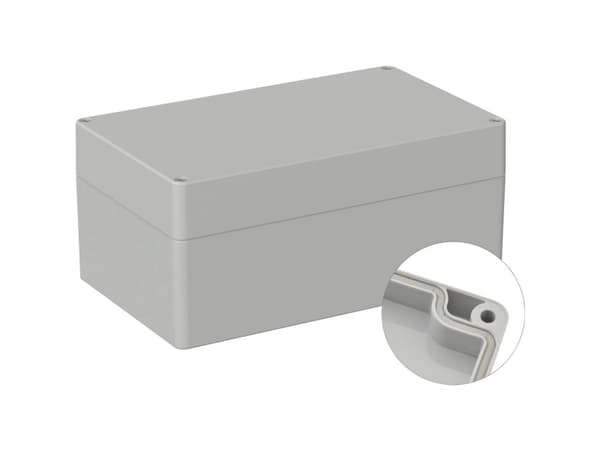 TRU COMPONENTS TC-9065672 Universalkabinetti 200 x 120 x 90 ABS Gråhvid (RAL 7035) 1 stk