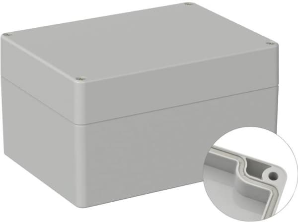 TRU COMPONENTS TC-9065676 Universalkabinetti 160 x 120 x 90 ABS Gråhvid (RAL 7035) 1 stk