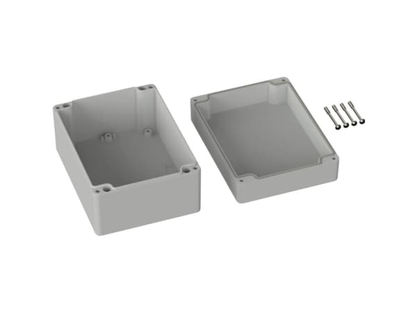 TRU COMPONENTS TC-9065676 Universalkabinetti 160 x 120 x 90 ABS Gråhvid (RAL 7035) 1 stk