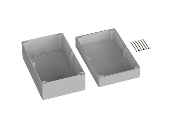 TRU COMPONENTS TC-9065692 Universalkabinetti 250 x 160 x 119 ABS Gråhvid (RAL 7035) 1 stk