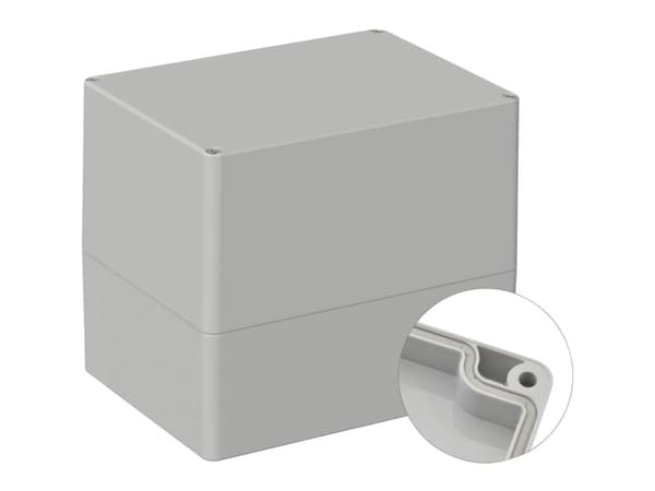 TRU COMPONENTS TC-9065712 Universalkabinetti 160 x 120 x 140 ABS Gråhvid (RAL 7035) 1 stk