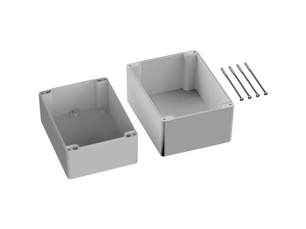 TRU COMPONENTS TC-9065712 Universalkabinetti 160 x 120 x 140 ABS Gråhvid (RAL 7035) 1 stk