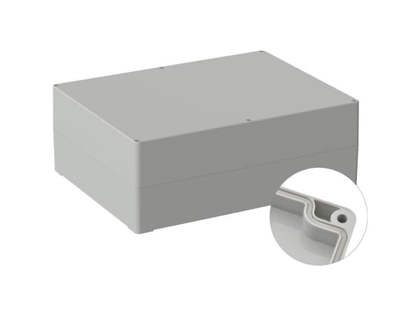 TRU COMPONENTS TC-9065728 Universalkabinetti 300 x 230 x 110 ABS Gråhvid (RAL 7035) 1 stk