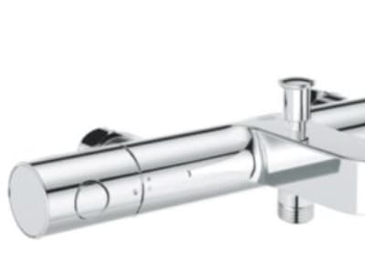 GROHE Grohtherm 800 Cosmopolitan, Krom, Vägg, Vridbara ventiler, Dubbel, 1/2, 43 °C