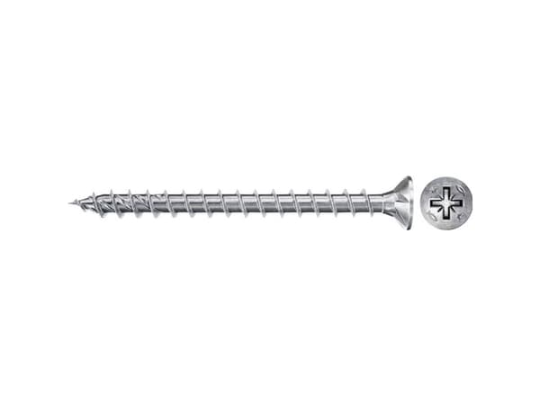 Fischer Power-Fast II CZF 670192 Lastulevyruuvit 4 mm 25 mm Poikkileikkaus Pozidriv Teräs Sinkitty 300 kpl