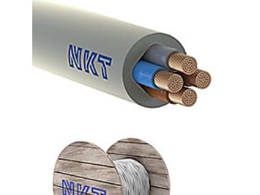 Installationskabel 4x10 NOIKLX90 ljusgrå T250 - (250 meter)
