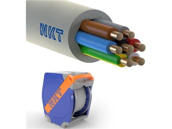 Installationskabel 7G1,5 NOIKLX90 ljusgrå Qaddy 400m - (400 meter)