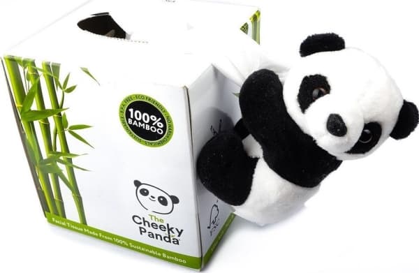 Cheeky Panda Cheeky Panda, Universelle kosmetikkservietter, bokskube 56 stk.