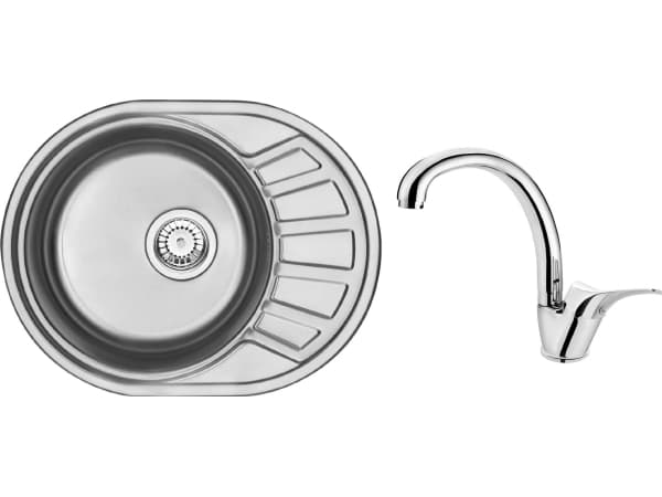 Deante SET: ZST 011C + BATTERY SINK OFF F + ATTACHMENTS