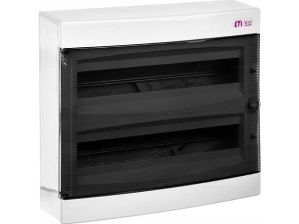 Eti-Polam modulaarinen kytkentätaulu 2 x 18 avoin läpinäkyvä IP40 ECT 2X18PT-s DIDO (001101085)