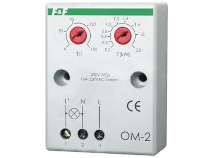 F&F Power consumption limiter n/t 16A 200-2000W OM-2