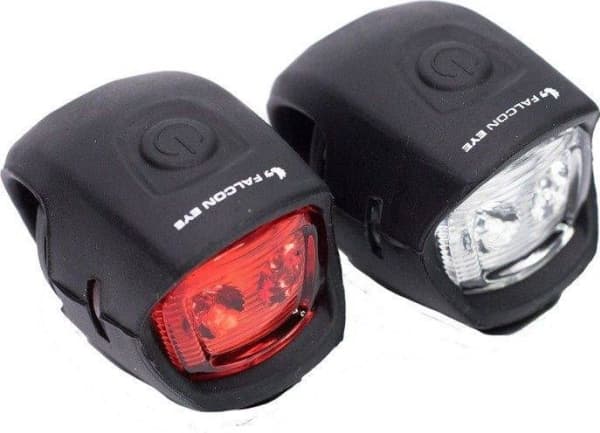 Falcon Eye Bicycle lamp set, Falcon Eye WEEKS, 10 lm/5 lm, battery, set (batteries, handles), blister