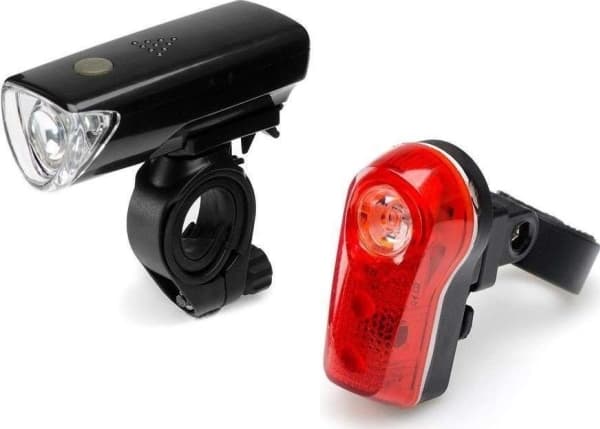 Falcon Eye Bicycle lamp set, Falcon Eye DUO, 50/8lm, battery (3x AAA/2x AAA), set (batteries, 2x holder), blister