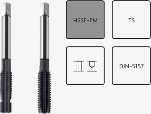 Fanar TINER G 3/8" NGRA/2-P DIN-5157 (-X) HSSE-PM TICN HRC40 - A4-225D51-3129