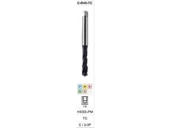 FANAR TAP M12 DIN-376C R45 (6H) HSSE-PMS TICN S-NC