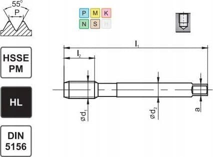 Fanar GJENGE 1/4 DIN-5156C R45 HSSE-PM HL MASTERTAP