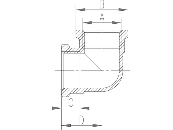 Ferro Messing Albue 2" K08Z