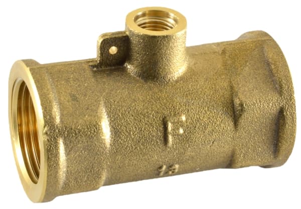 Ferro messinkinen t-kappale liitännällä 3/4" lämpömittarin anturille (SGT2)