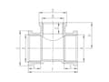 Pikkukuva 2 / 2: Teräsmessinkinen tee 1x1/2x1" T09Z T09Z