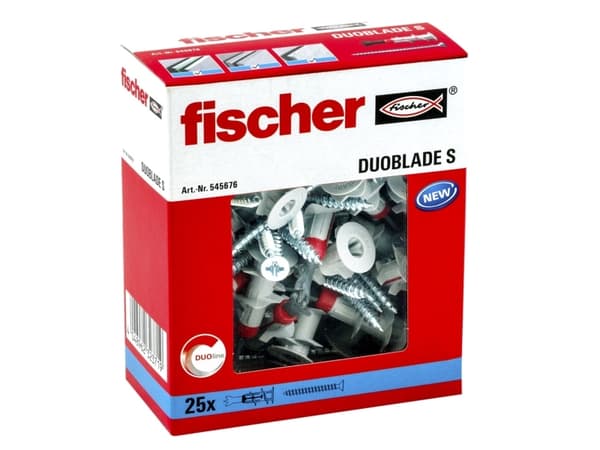 Fischer DUOBLADE S, Expansionsankare, Betong, Plast, Grå, 4 mm, 44 mm