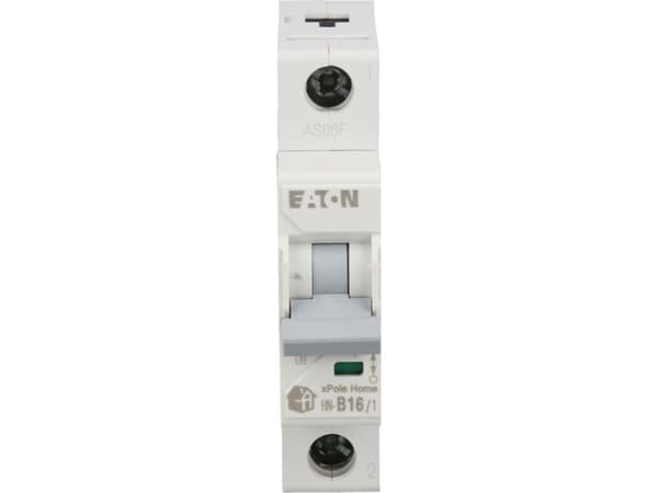 Eaton Miniature circuit breaker 1P B 16A 6kA AC xPole Home HN-B16/1 194821
