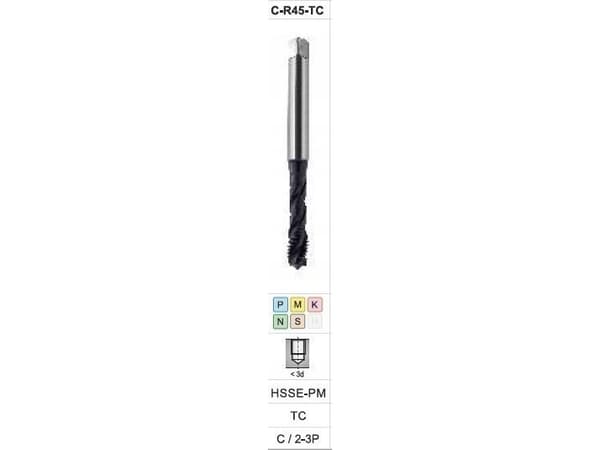 TUULETINHANA M16 DIN-376C R45 (6H) HSSE-PMS TICN S-NC