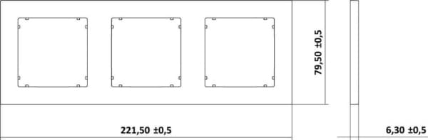 Karlik MINI Triple grafit ram (11MR-3)