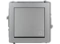 Pikkukuva 4 / 4: Karlik 7DWP-4, Painikekytkin, Hopea, IP20, IP44, 250 V, 10 A