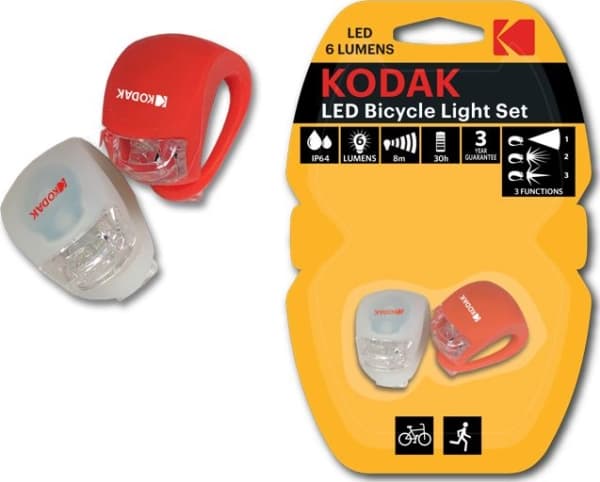 Kodak Cykel/Scooter Led Lampor Kodak 2st Fram + Bak Ip64 (SB5134)