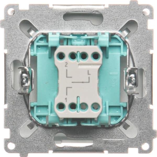 Kontakt-Simon BMZW1K.01/11, Vit, IP20, 250 V, 10 A, 75 mm, 41 mm