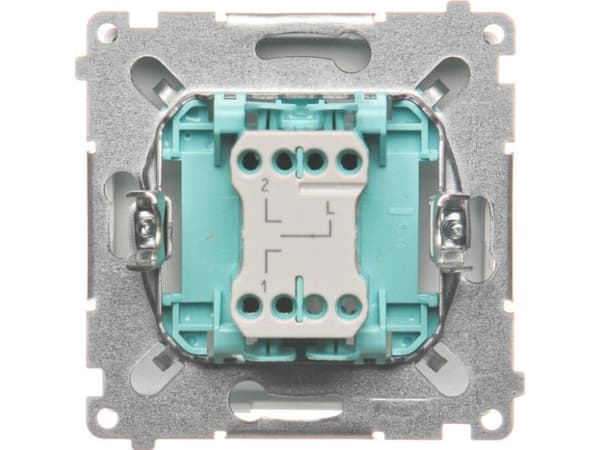 Kontakt-Simon BMZW1K.01/11, Vit, IP20, 250 V, 10 A, 75 mm, 41 mm