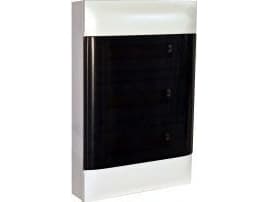 Legrand 135433 Pinta-asennettava modulaarinen jakokeskus PRACTIBOX S 3x12 läpinäkyvät ovet 135433