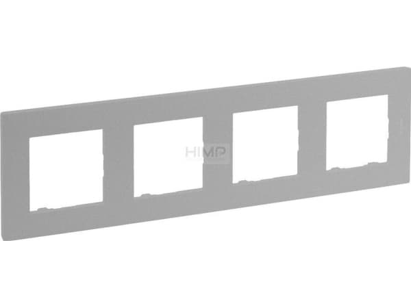 Legrand Niloe Step - 4x fyrdubbel ram - aluminium färg 863394