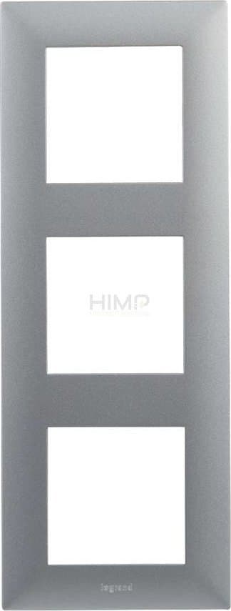 Legrand Niloe Step - 3x trippelram - stålfärg 863493
