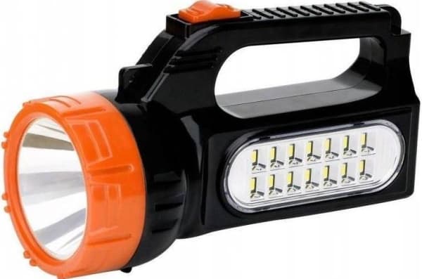 LED 170lm ladattava taskulamppu, jossa lisäksi 500lm sivuvalo ja aurinkopaneeli LB0169