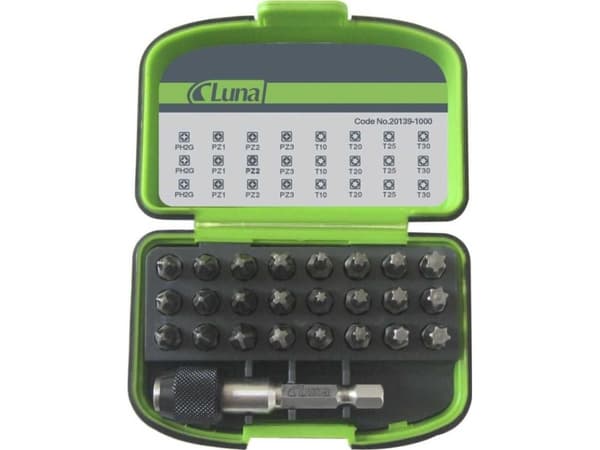 Luna skrutrekkerbits, 25 deler Luna