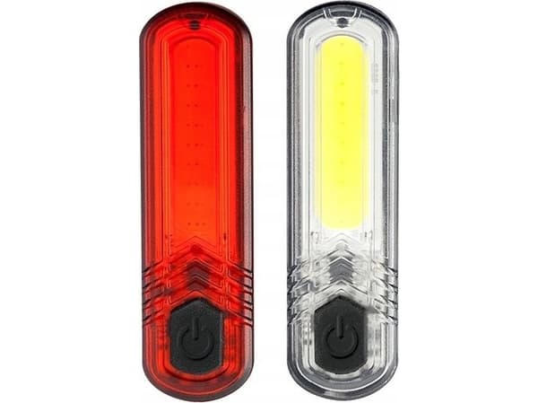 Mactronic 60+18lm USB uppladdningsbara cykellampor DuoSlim